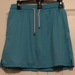 Emerald 18 Ladies Active Golf Skort size Large Elastic Drawstring Waist